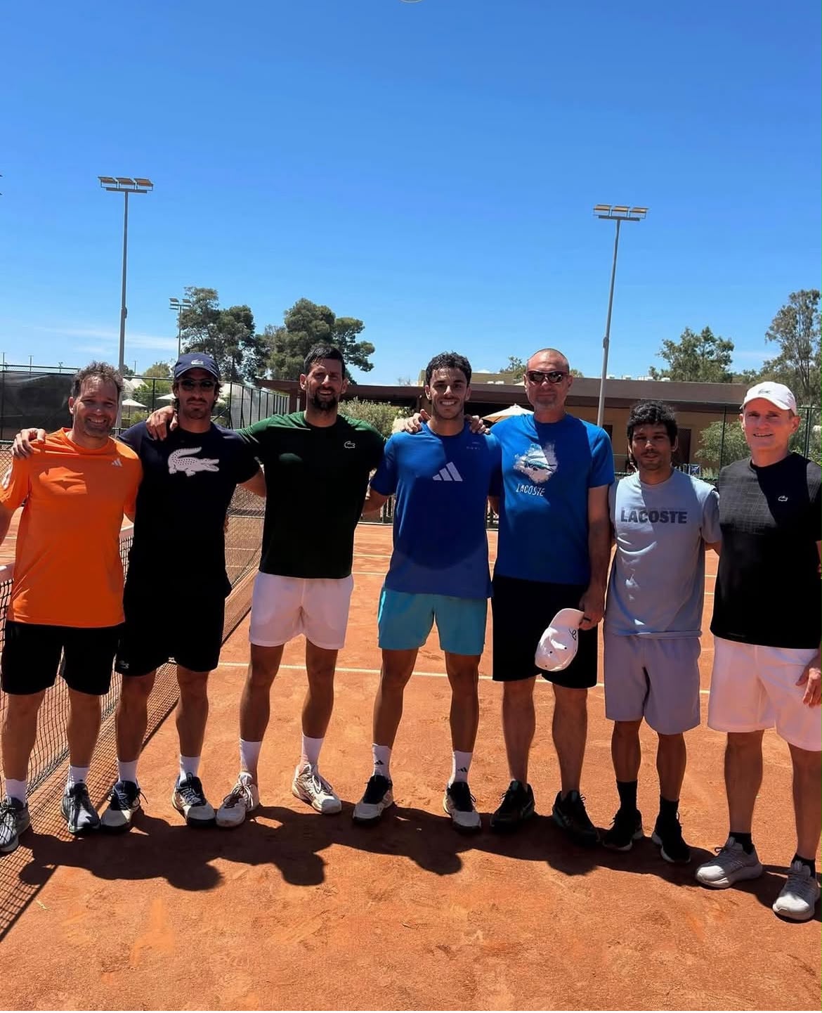 Carlos Costa with Novak Djokovic