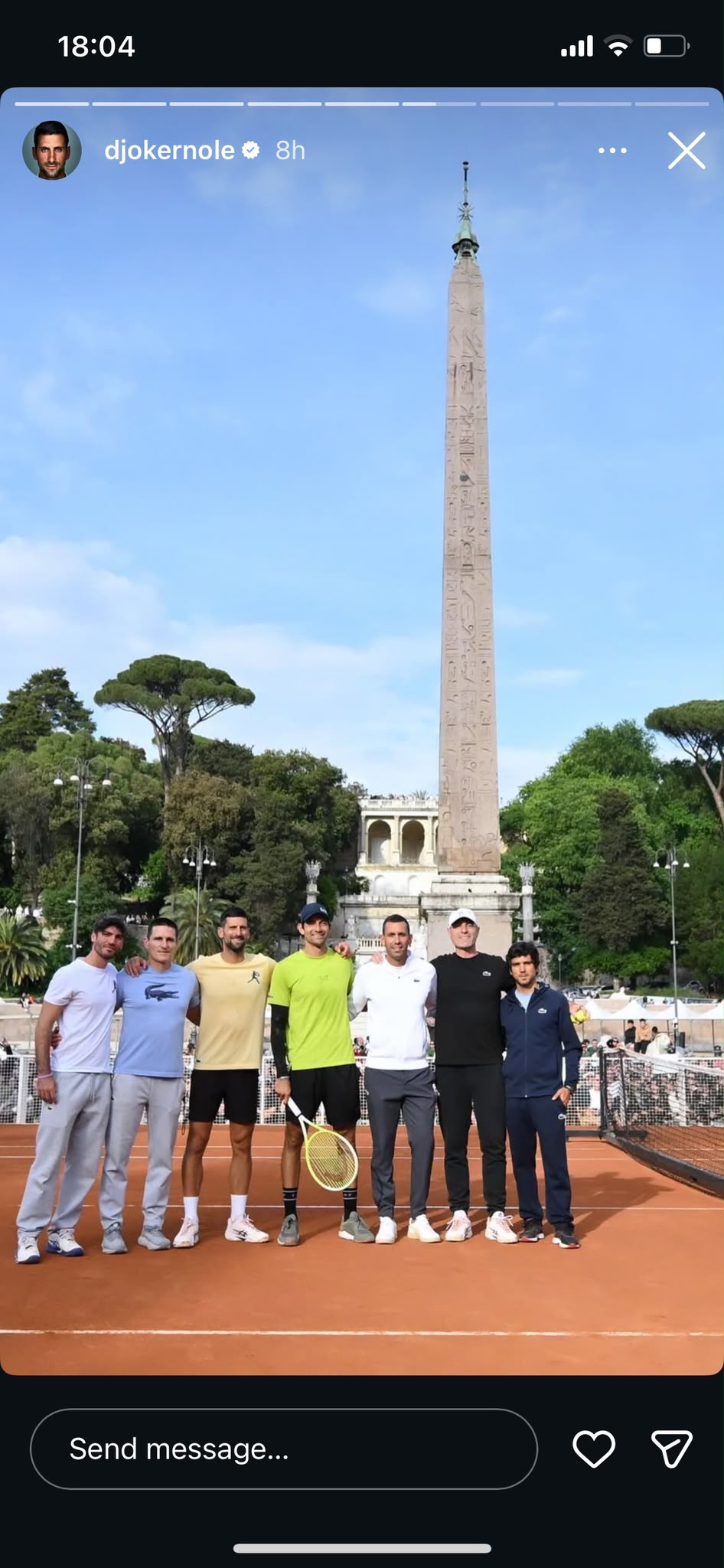 Carlos Costa with Novak Djokovic (2026)